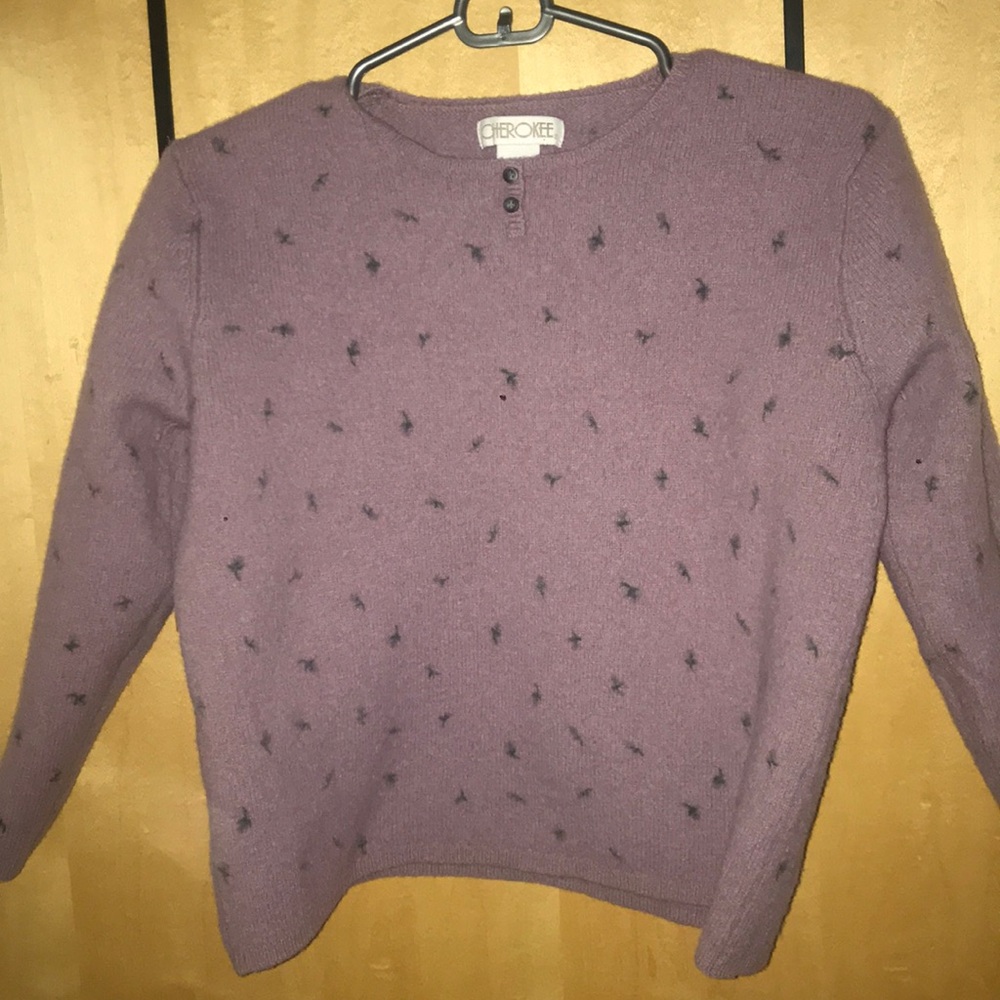 Purple soft sweater